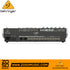 Rear panel of the Zoso Music Behringer Xenyx X1832USB 14-channel mixer showing XLR and TRS input and output ports.