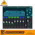 Zoso Music Behringer X Air XR12 digital mixer app interface showing EQ settings and channel faders on a tablet