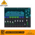 Zoso Music Behringer X Air XR18 digital mixer control app interface showing EQ settings and channel faders on tablet