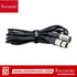Zoso Music black XLR to XLR microphone cable for podcasting audio interface