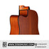 Zoso Music Caesar WL-800Ce acoustic guitar cutaway body detail featuring sapele wood back and sides with matte finish