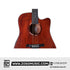Zoso Music Caesar WL-800Ce acoustic guitar with a cutaway body, solid spruce top, and matte wood finish.