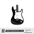 Zoso Music Deviser L-G2 solidbody electric guitar in black with a white pickguard and SSS pickup configuration