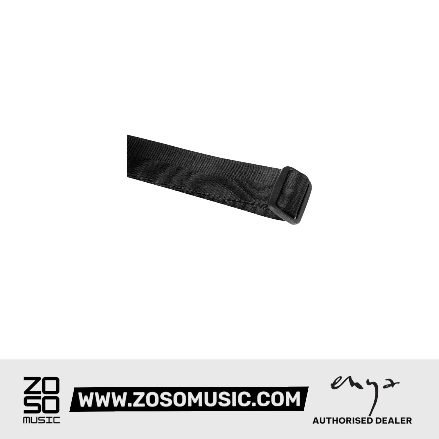 Zoso Music Enya Nova U series black woven nylon ukulele strap with adjustable buckle