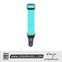 Zoso Music Enya Nova U series blue woven nylon ukulele strap with black leather ends and adjustable buckle