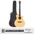 Zoso Music Enya EGA-X0 41-inch acoustic guitar with HPL spruce top and koa back, shown with a black gig bag.