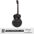 Zoso Music Enya EM-X0 36-inch acoustic guitar in matte black with HPL spruce top and koa back and sides