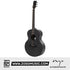 Zoso Music Enya EM-X0 36-inch acoustic guitar in matte black with HPL spruce top and koa back and sides