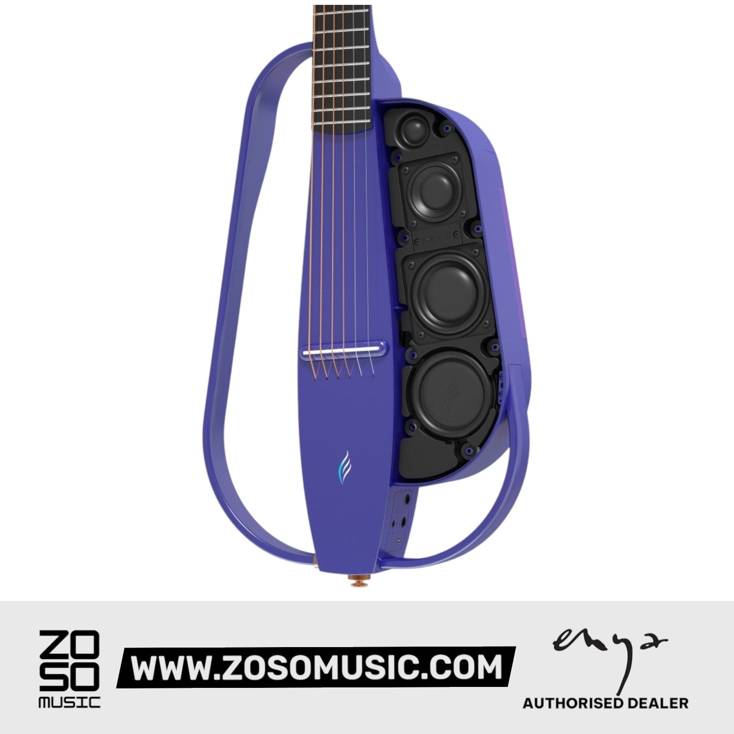 Zoso Music Enya NEXG2 38-inch purple carbon fiber smart audio guitar with integrated speaker system