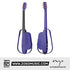 Zoso Music Enya NEXG2 38-inch purple carbon fiber smart audio guitar, front and back view with built-in speaker.