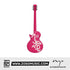 Zoso Music Enya Nova GO Sonic electric guitar in pink with dragon graphic, carbon fiber body, and integrated speaker.