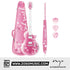 Zoso Music Enya Nova GO Sonic Sakura Miku electric guitar set with matching pink gig bag, strap, and guitar picks.