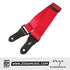 Zoso Music Enya Nova U series red woven nylon ukulele strap with durable leather ends and adjustable length