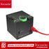 Zoso Music Focusrite iTrack One Pre microphone preamp with green gain halo and red cable for iOS devices