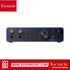 Zoso Music Focusrite Scarlett 2i2 4th Gen Anniversary Edition audio interface in iconic blue aluminium chassis