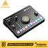 Zoso Music Maono AMC2 NEO streaming audio mixer with black finish, volume sliders, sound pads, and central control knob.
