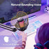 Zoso Music Maono DGM20S RGB gaming microphone on a boom arm showing cardioid pickup pattern for clear voice streaming