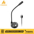 Zoso Music Maono GM10 USB gooseneck condenser microphone with black flexible arm and desktop base
