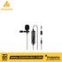 Zoso Music Maono AU-100 lavalier microphone with foam windscreen, control module, and 3.5mm adapter