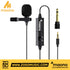 Zoso Music Maono AU-102 omnidirectional lavalier microphone with wind muff, metal clip, and 6.5mm adapter