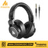 Zoso Music Maono MH700 black closed-back dynamic headphones with soft ear cups and detachable audio cables