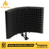 Zoso Music Maono AU-MIS33 3-panel foldable microphone isolation shield with acoustic foam for vocal recording
