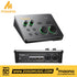 Zoso Music Maono P2 USB hybrid audio interface with dual XLR inputs and green LED control knobs on aluminum chassis