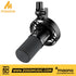 Zoso Music Maono PD300X black dynamic USB XLR microphone with integrated smart knob and shock mount
