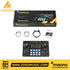 Zoso Music Maonocaster AME2 audio interface console with cables, manual, and packaging for podcasting and streaming