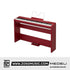 Zoso Music Medeli SP-C120 red 88-key digital piano with weighted keys and music stand.