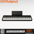 Zoso Music Roland FP-40 digital piano with 88 weighted keys, sleek black finish, and integrated music rest.