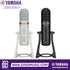 Zoso Music Yamaha AG01 live streaming USB condenser microphones in white and black with built-in mixer controls.