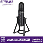 Zoso Music Yamaha AG01 black USB condenser microphone with built-in mixer and stand for live streaming