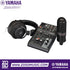 Zoso Music Yamaha AG03 MK2 live streaming pack with mixer, YCM01 condenser microphone, and YHMT1 studio headphones.
