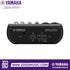 Zoso Music Yamaha AG06 Mk2 6-channel mixer rear panel showing USB 2.0 and 5V DC power ports on a black chassis.