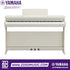 Zoso Music Yamaha Arius YDP-166 digital piano in a light wood finish with 88 weighted keys and three pedals.
