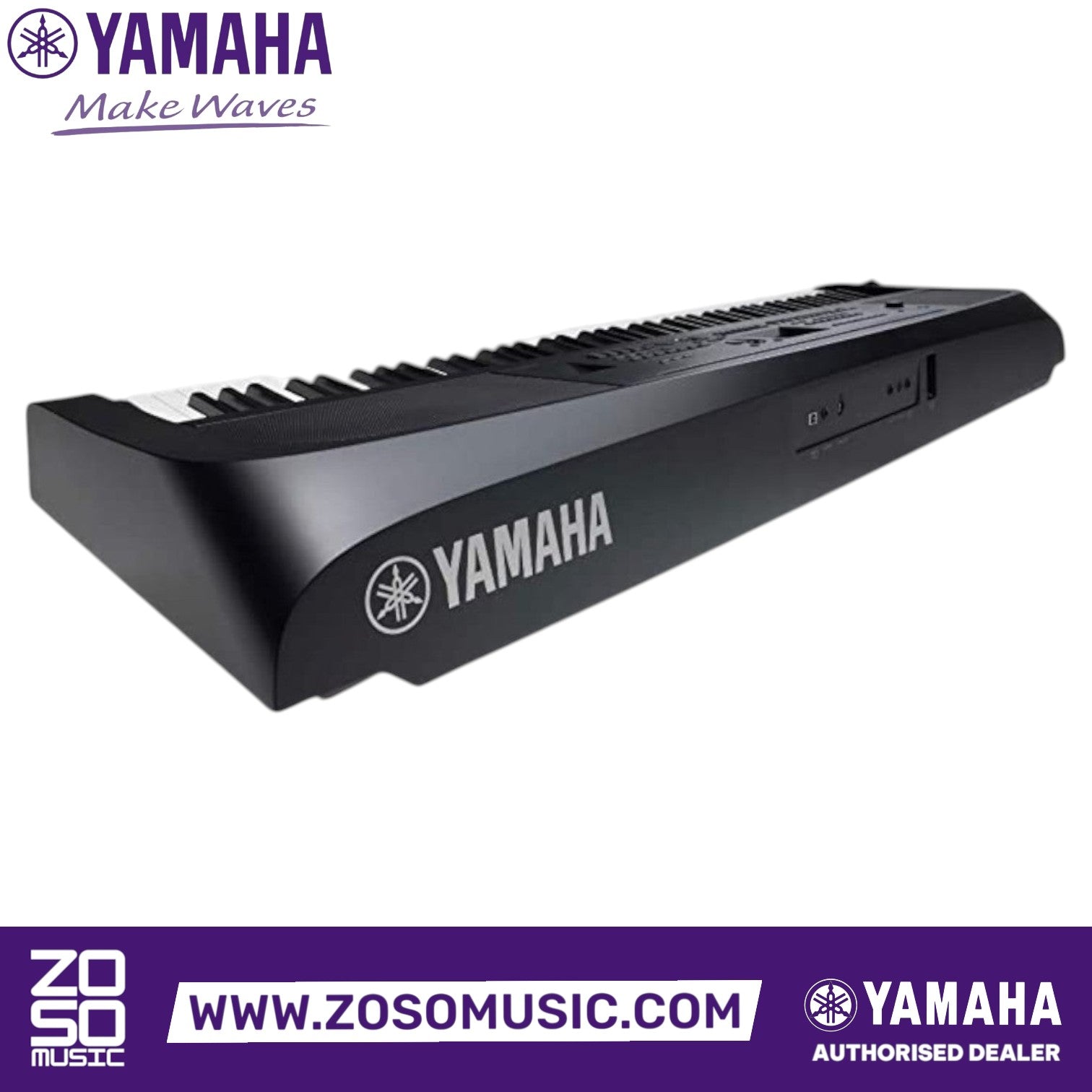 Zoso Music Yamaha DGX670 88-key digital piano in black with weighted action and sleek modern design