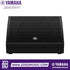 Zoso Music Yamaha DHR12M 12-inch powered stage monitor speaker with black plywood enclosure and metal grille
