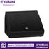 Zoso Music Yamaha DHR12M 12-inch powered floor monitor speaker with a black polyurea-coated plywood enclosure