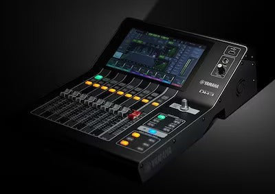 Zoso Music Yamaha DM3S 22-channel compact digital mixer with 9-inch touchscreen and motorized faders in black