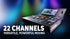 Zoso Music Yamaha DM3S 22-channel compact digital mixer with 9-inch touchscreen and motorized faders.