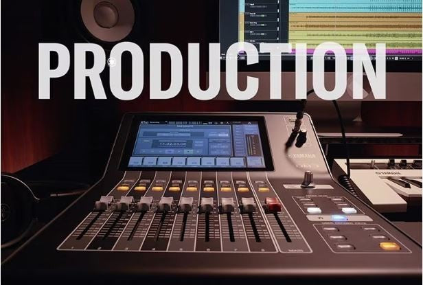 Zoso Music Yamaha DM3S 22-channel digital mixer with 9-inch touchscreen and motorized faders in a studio setting