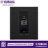 Zoso Music Yamaha DXS18XLF 18-inch powered subwoofer rear panel showing LCD display, inputs, and controls.