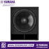 Zoso Music Yamaha DXS18XLF 18-inch powered subwoofer in a black plywood cabinet with a durable polyurea finish.