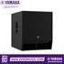 Zoso Music Yamaha DXS18XLF 18-inch powered subwoofer in a durable black plywood cabinet with a front-facing grille.