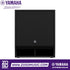 Zoso Music Yamaha DXS18XLF 18-inch powered subwoofer in black with a durable plywood cabinet and front-facing grille.