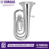 Zoso Music Yamaha YEB-201S 3-valve Eb student tuba in a bright silver-plated finish with yellow brass construction