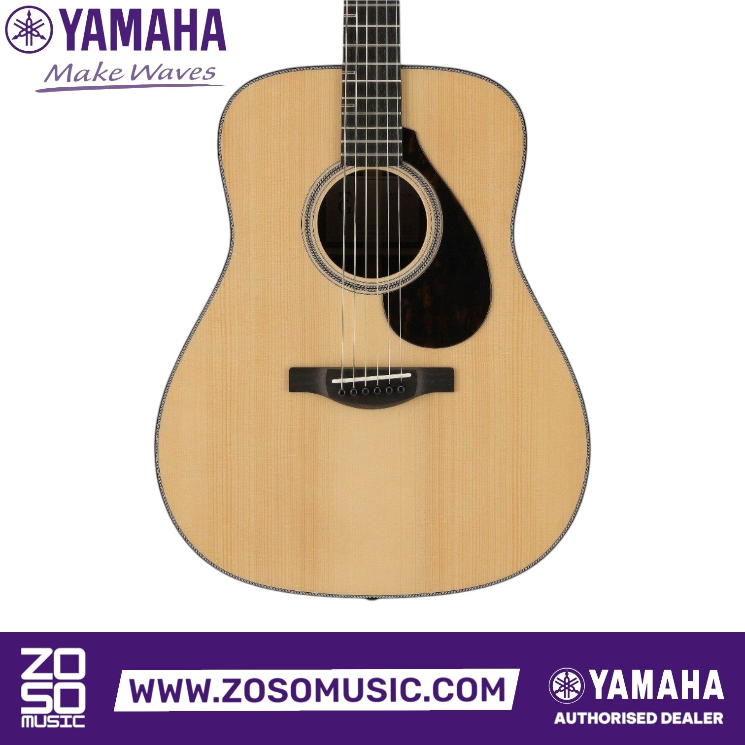 Zoso Music Yamaha 60th Anniversary FG9 acoustic guitar in natural finish with Adirondack spruce top and rope purfling