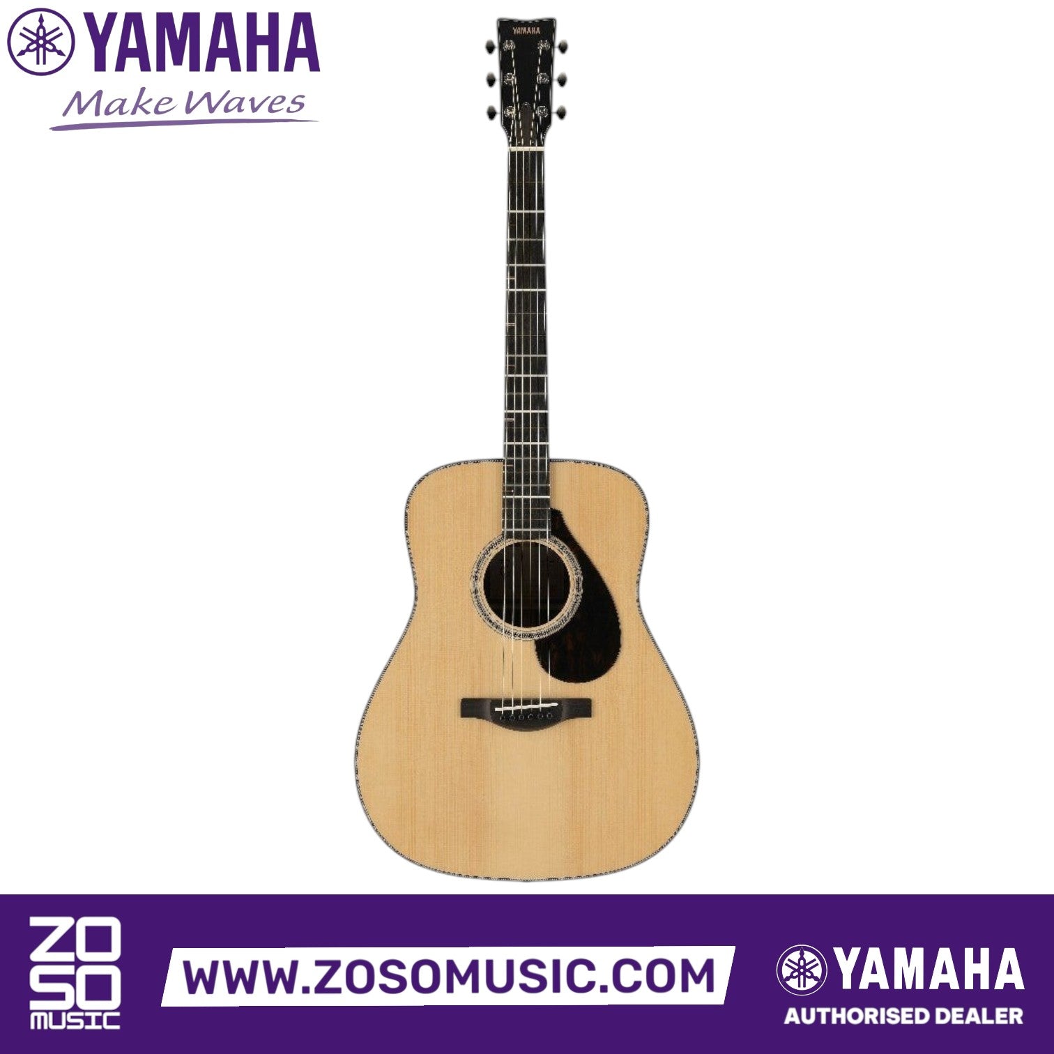 Zoso Music Yamaha 60th Anniversary FG9 acoustic guitar in natural finish with Adirondack spruce top and rosewood back