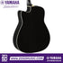 Zoso Music Yamaha FGX800C acoustic electric guitar in black with a cutaway body design